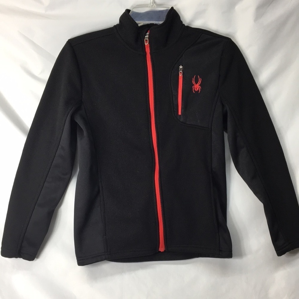 Spyder Boyd’s Black and Red Full-Zip Jacket Size M (10/12) GREAT Condition